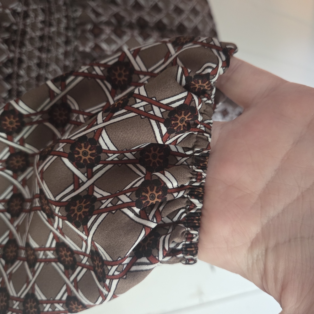 Max Studio Geometric Patterned Blouse - Picture 8 of 8